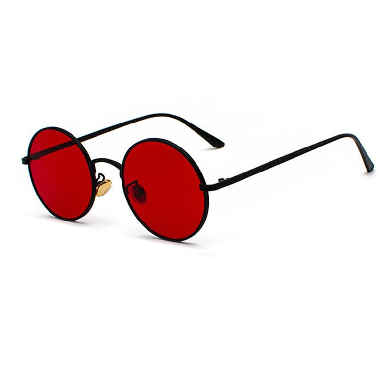 Unisex Solbriller med Rund Retro Design