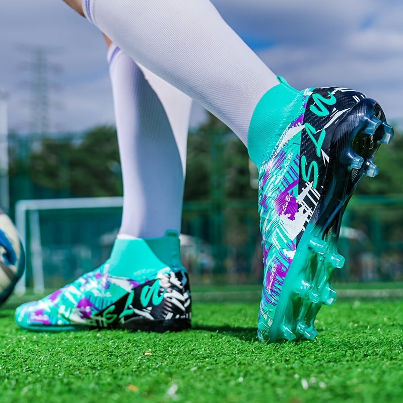 Fodboldstøvler Herre High-Top med Lange Knobber – Bred Pasform
