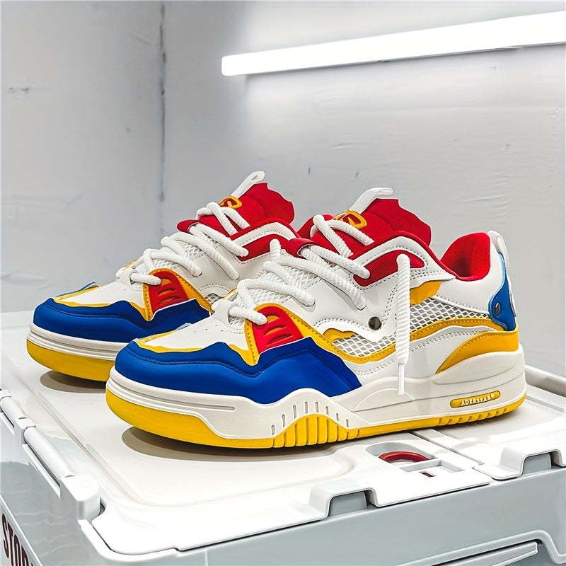 Herre Sneakers | Lette Sneakers med Snøring | Kontrastdetaljer