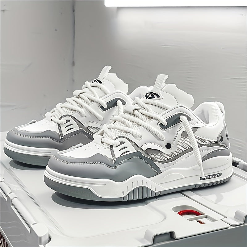 Herre Sneakers | Lette Sneakers med Snøring | Kontrastdetaljer
