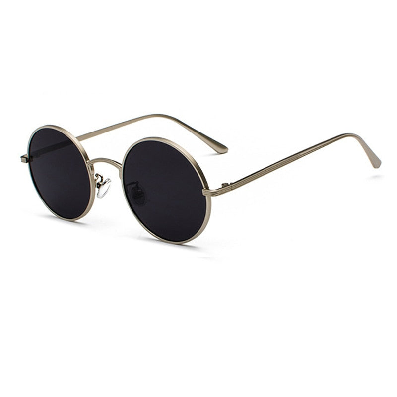 Unisex Solbriller med Rund Retro Design