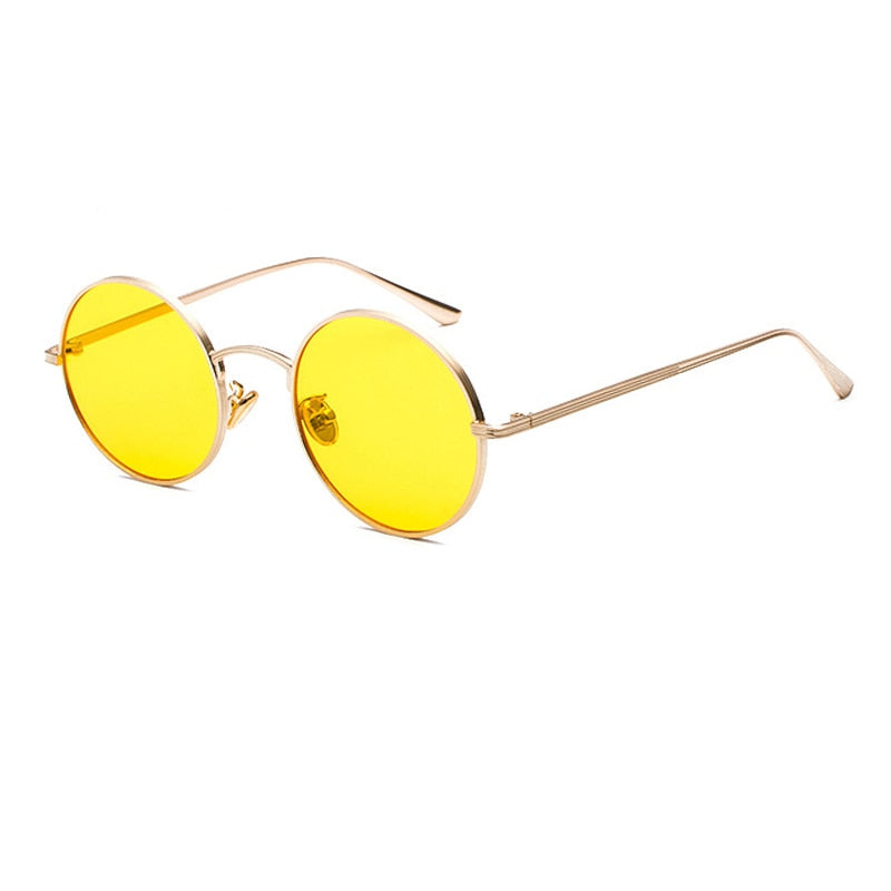Unisex Solbriller med Rund Retro Design