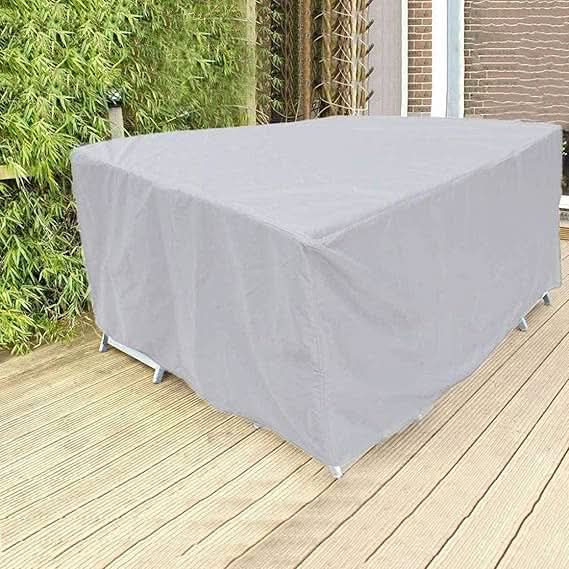 Waterproof Garden Furniture Cover – Black Polyester, UV-Resistant for Protection in All Seasons