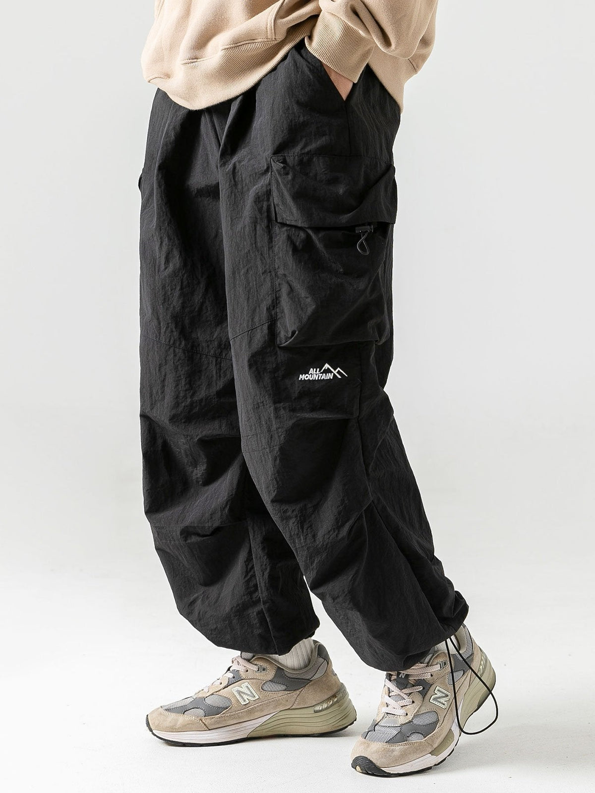 Herren Cargo-Hose wasserfest - Outdoor & Wandern - Schwarz