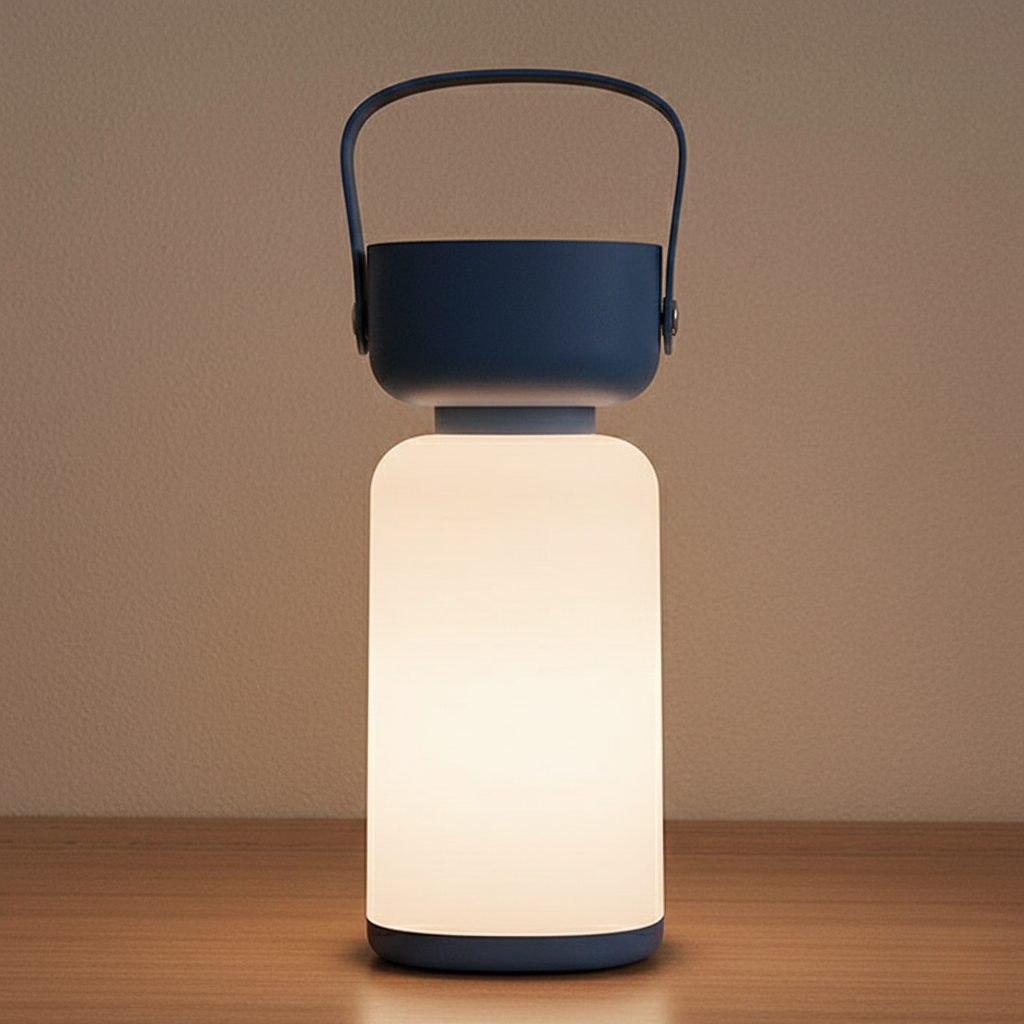 LED Bordlampe Vandtæt og Bærbar - Moderne Cylinderdesign