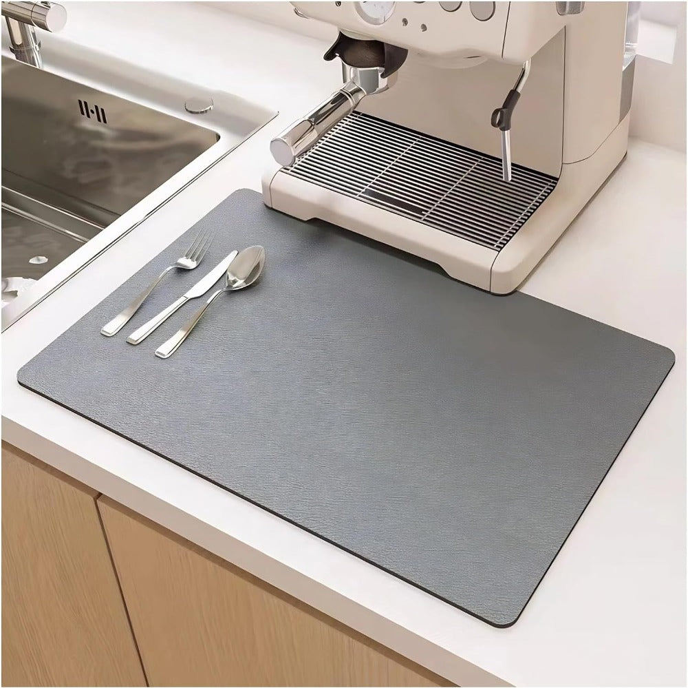 Diatomite Drip Mat – Quick-Drying for Kitchen Counter or Dishwasher