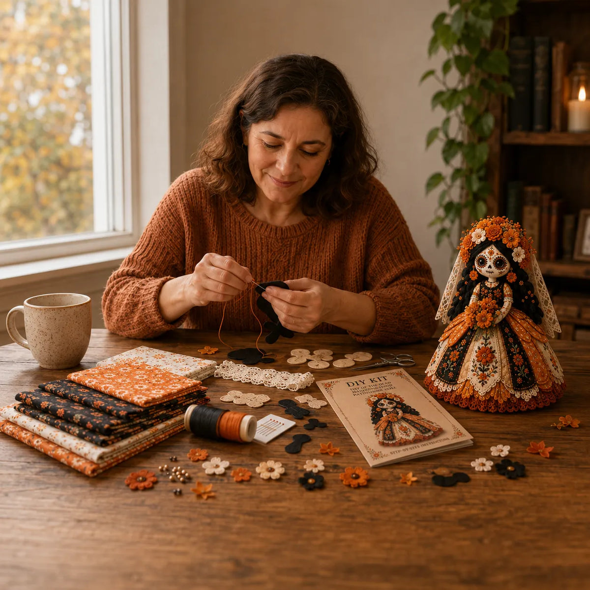 Day of the Dead Patchwork Dukke Hobbysæt til Begyndere