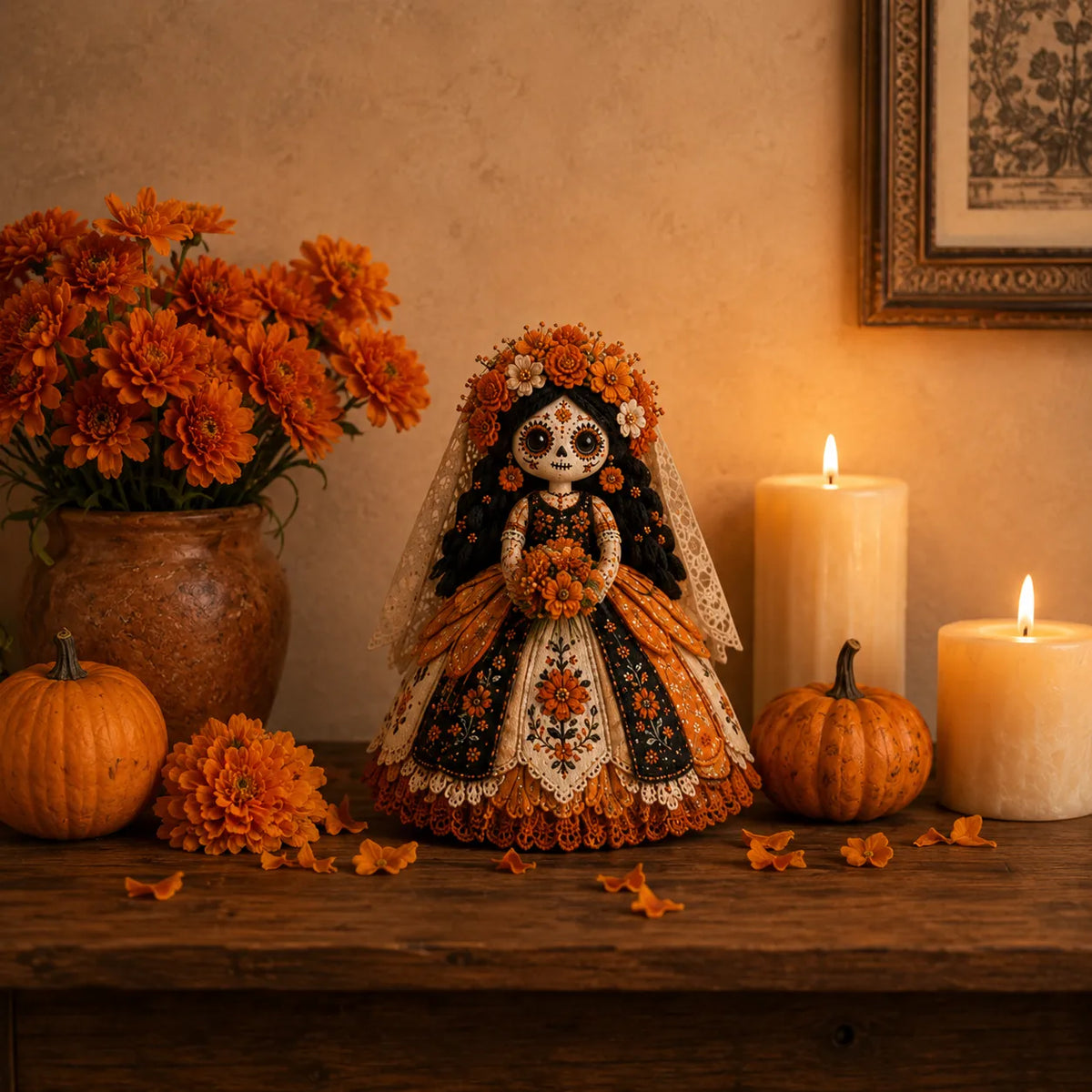 Day of the Dead Patchwork Dukke Hobbysæt til Begyndere
