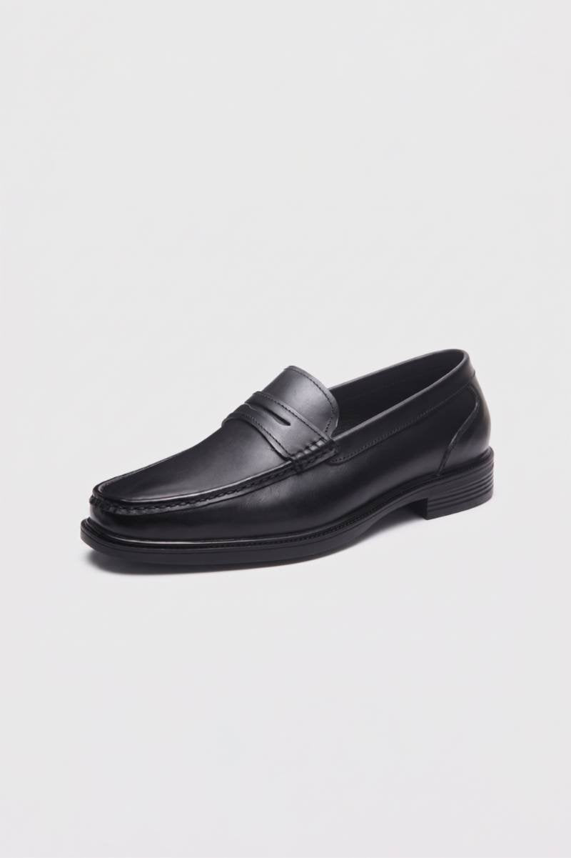 Mocassin Homme - Style Classique Couture Détaillée | Business — Noir