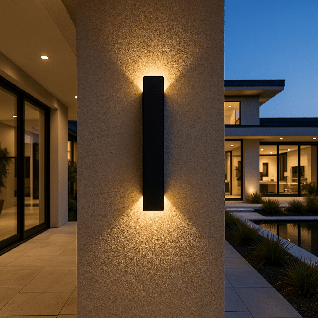 Cylindrical Wall Lamp – Metal and Acrylic, Modern Design for Living Room or Bedroom with Soft LED Light