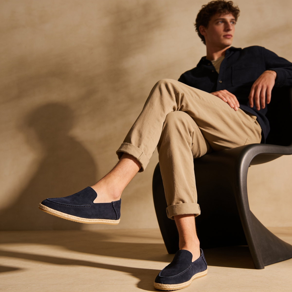 Herre Espadrilles i Ruskind – Afslappet Sommerloafer