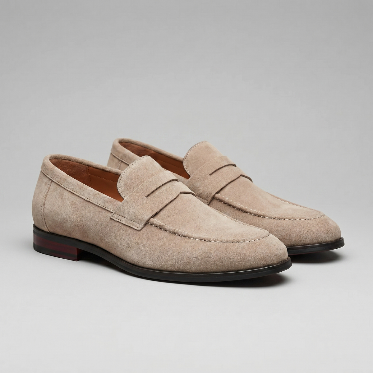 Herre Penny Loafers i Ruskind - Smart Casual Sko