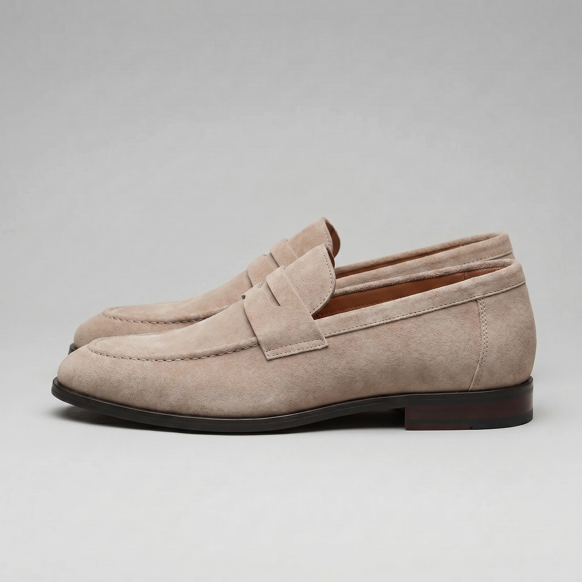 Herre Penny Loafers i Ruskind - Smart Casual Sko