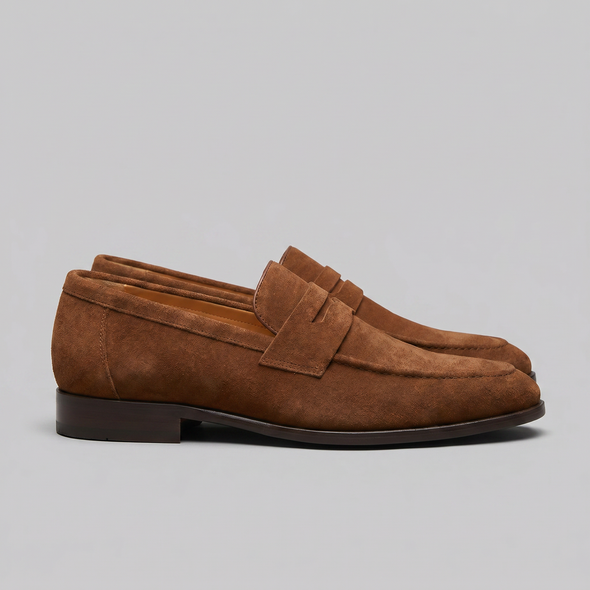 Herre Penny Loafers i Ruskind - Smart Casual Sko