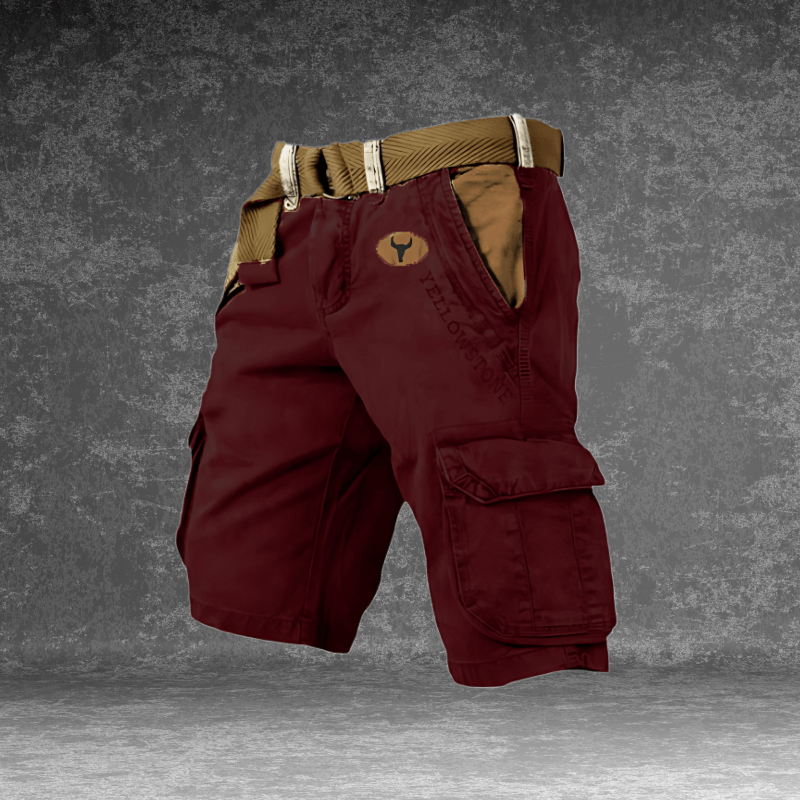 Herre Cargo Shorts med Multi-Lommer i Åndbar Polyester