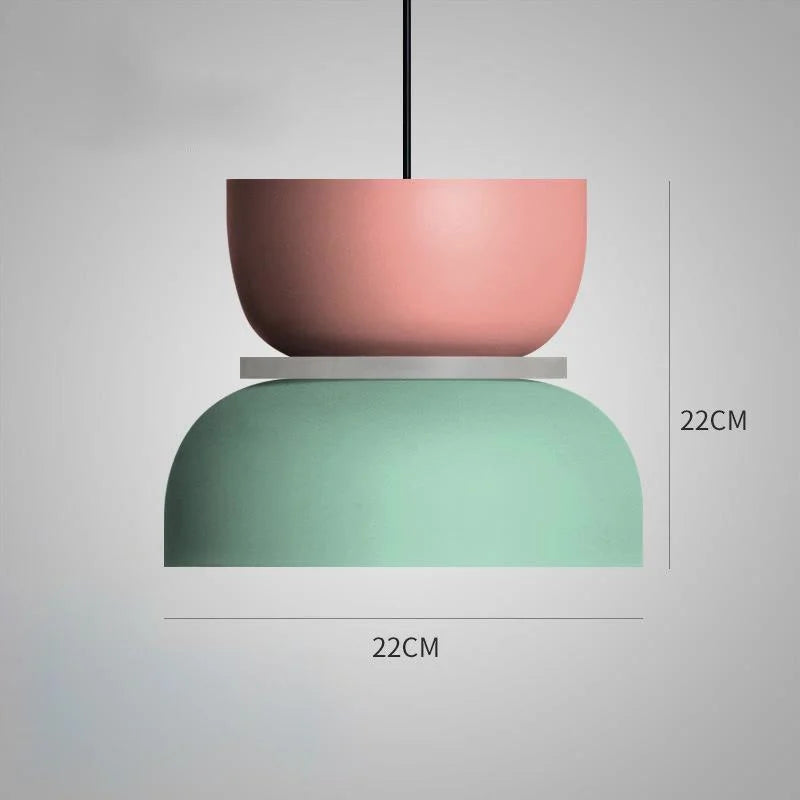 Scandinavian Pendant Lamp – Pastel Color, Modern Design for Living Room or Dining Room