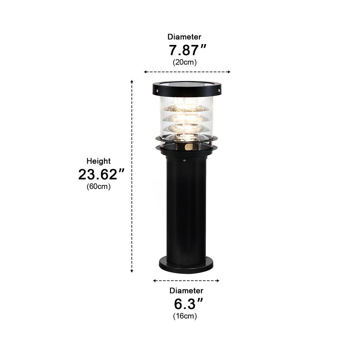 Modern Outdoor Lamp – Black or Bronze, Waterproof and Energy-Efficient for the Garden or Patio