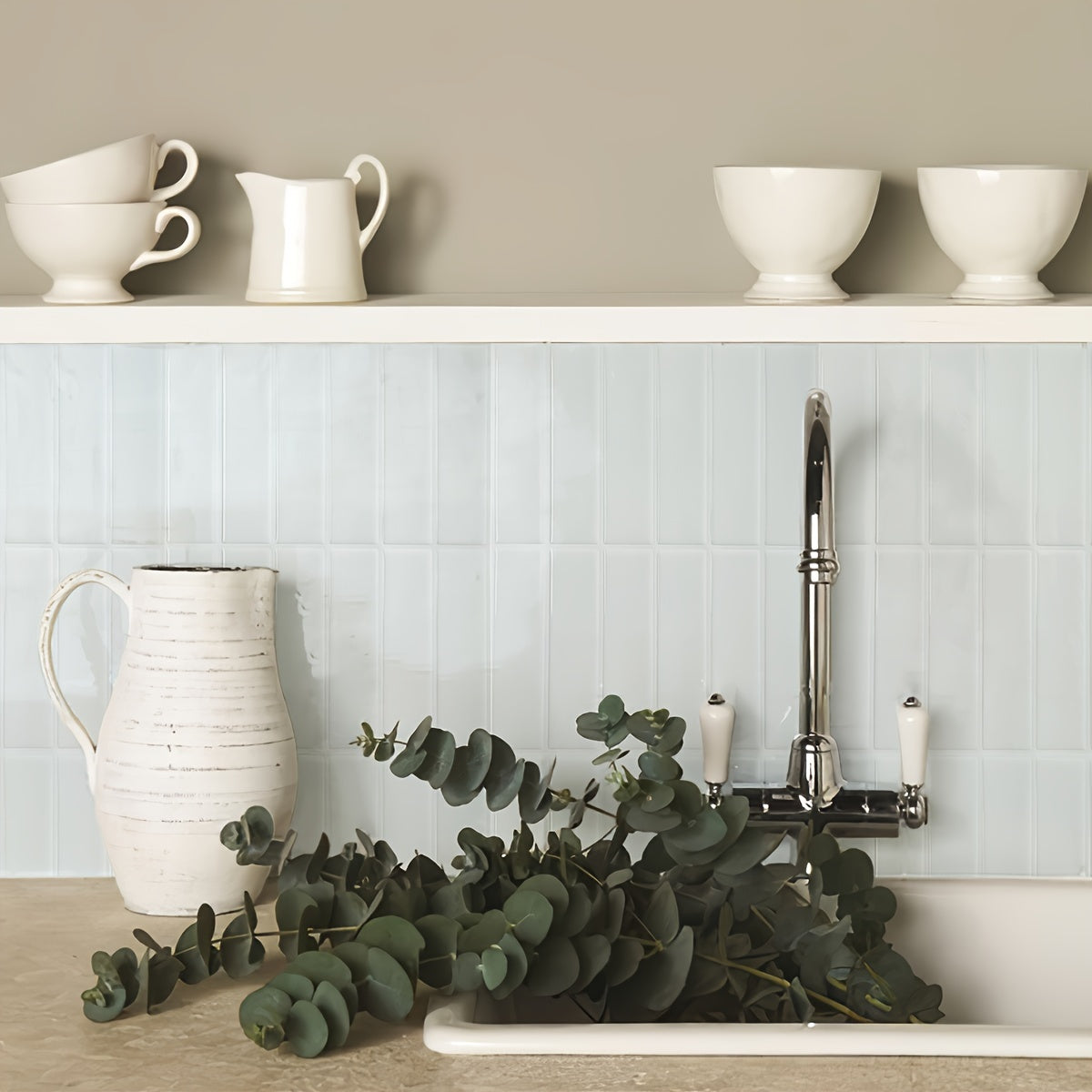 3D Selvklæbende Vægfliser – Vandtæt PVC, Moderne Backsplash til Køkken eller Badeværelse Dekoration