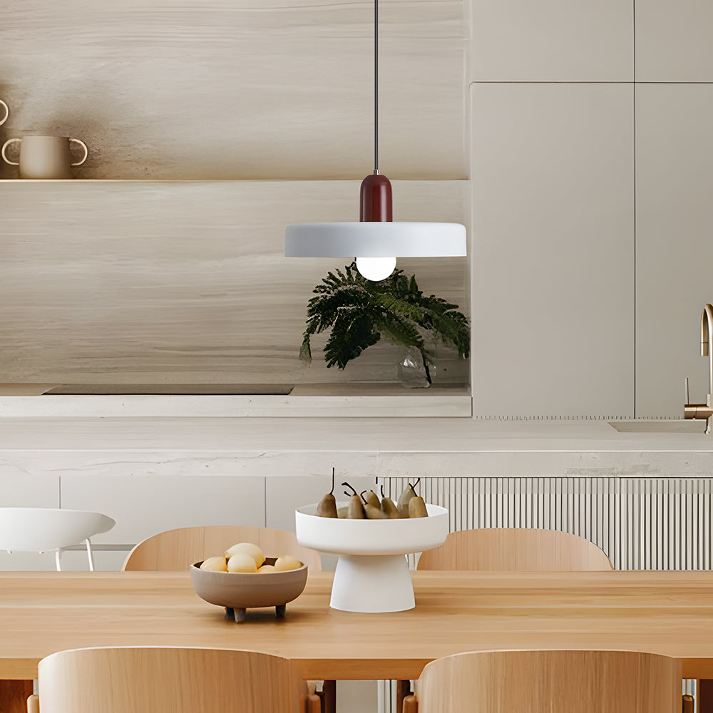 Pendant lamp - Modern design lamp in colorful iron for the dining table, kitchen, or living room.