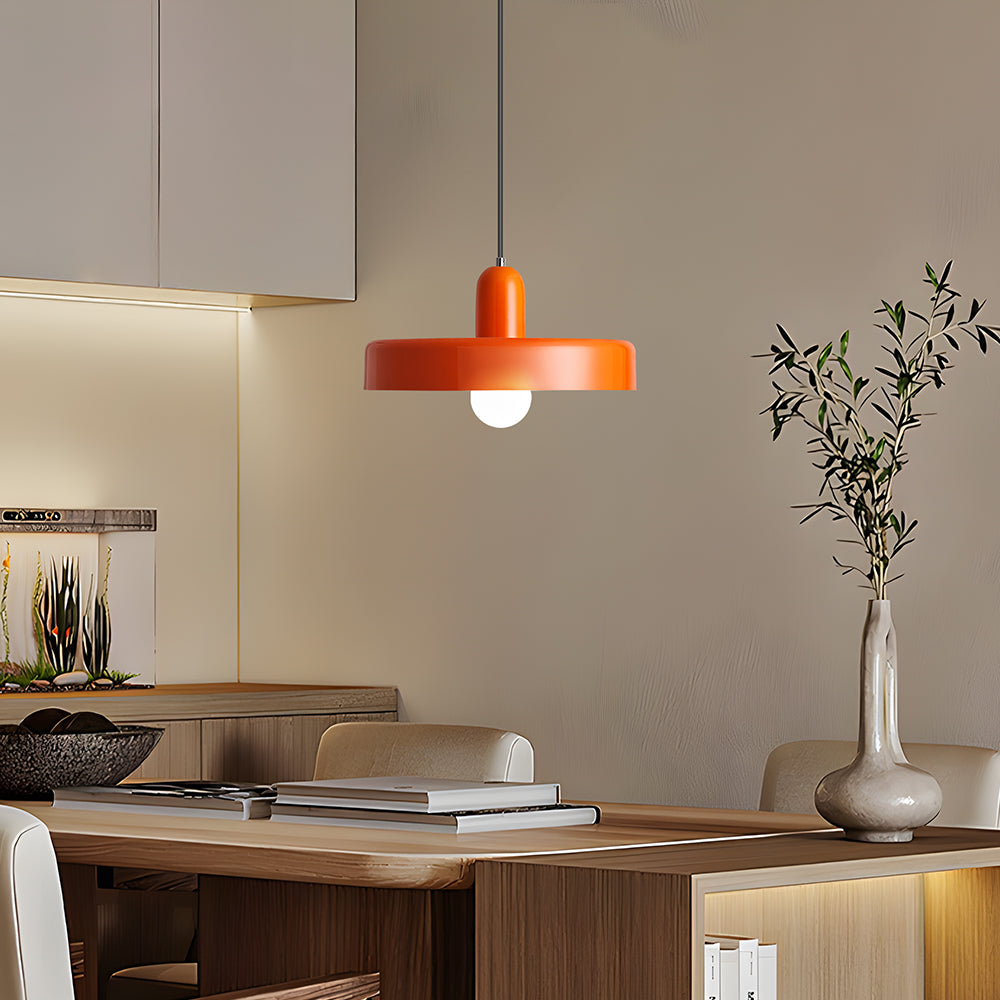 Pendant lamp - Modern design lamp in colorful iron for the dining table, kitchen, or living room.