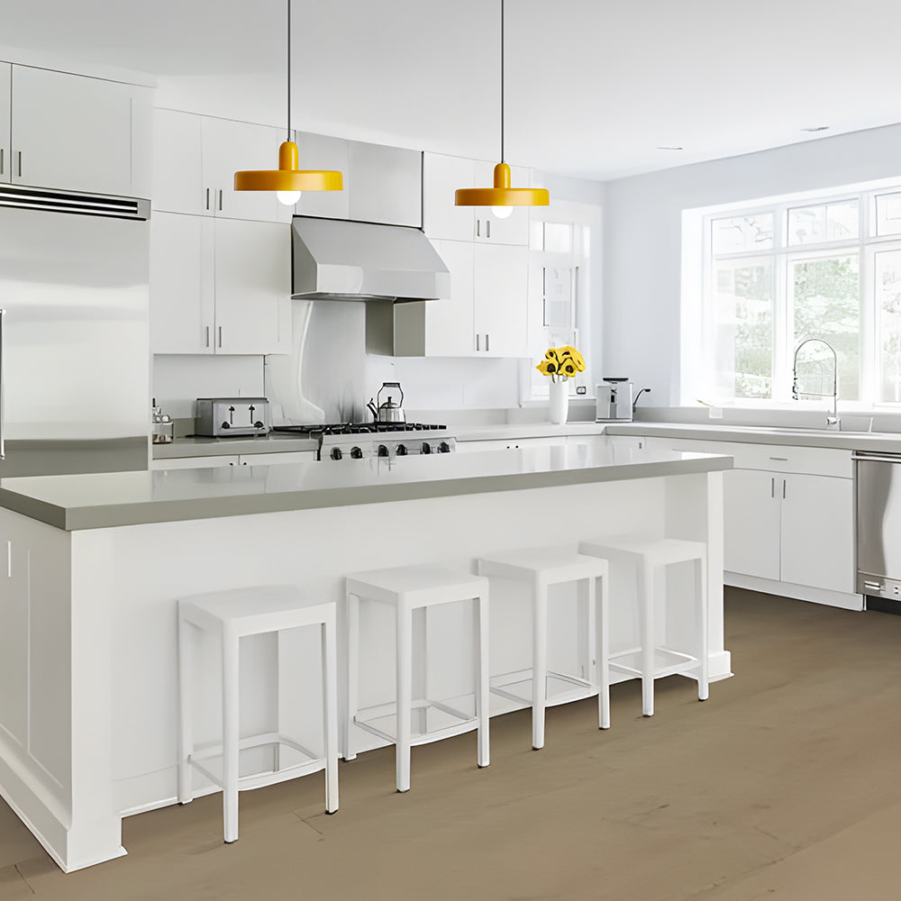 Pendant lamp - Modern design lamp in colorful iron for the dining table, kitchen, or living room.