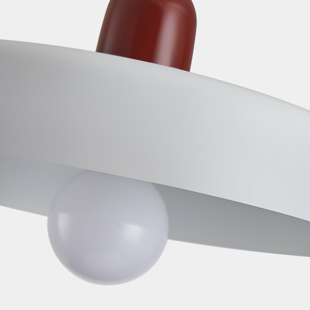 Pendant lamp - Modern design lamp in colorful iron for the dining table, kitchen, or living room.