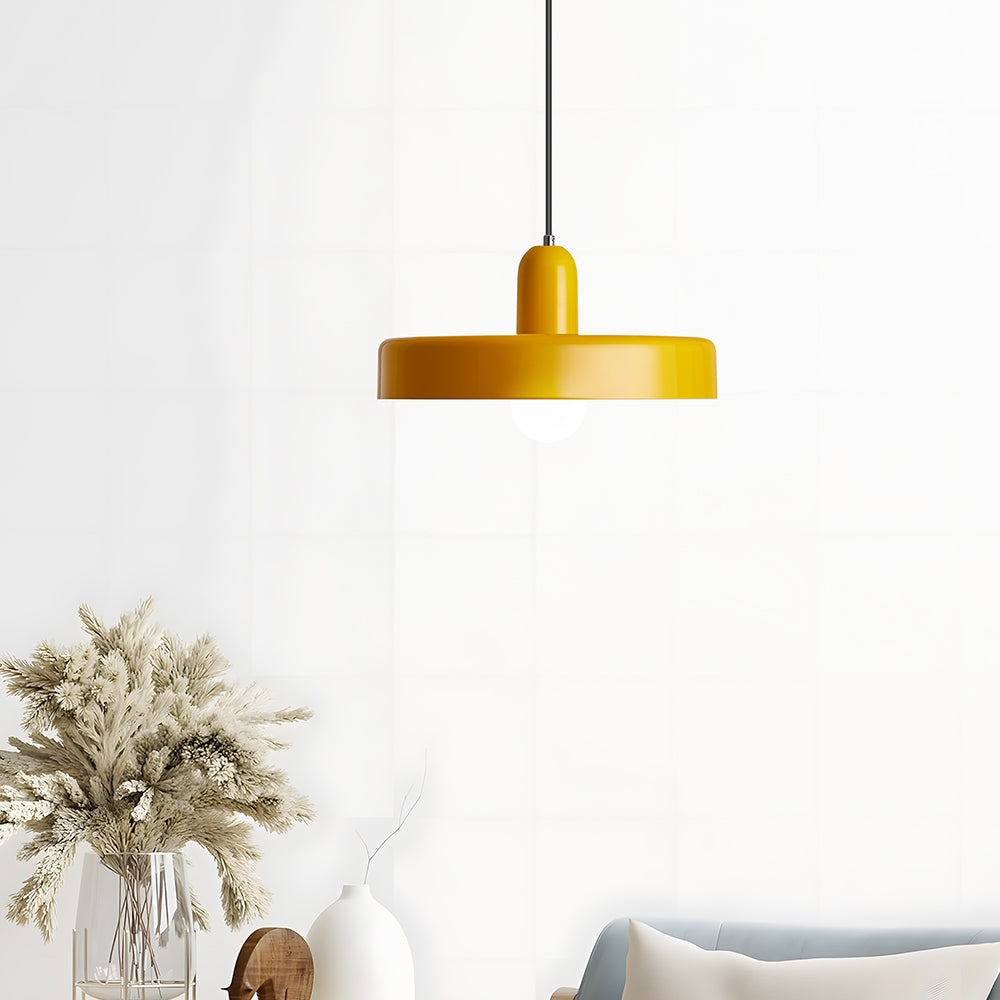 Pendant lamp - Modern design lamp in colorful iron for the dining table, kitchen, or living room.