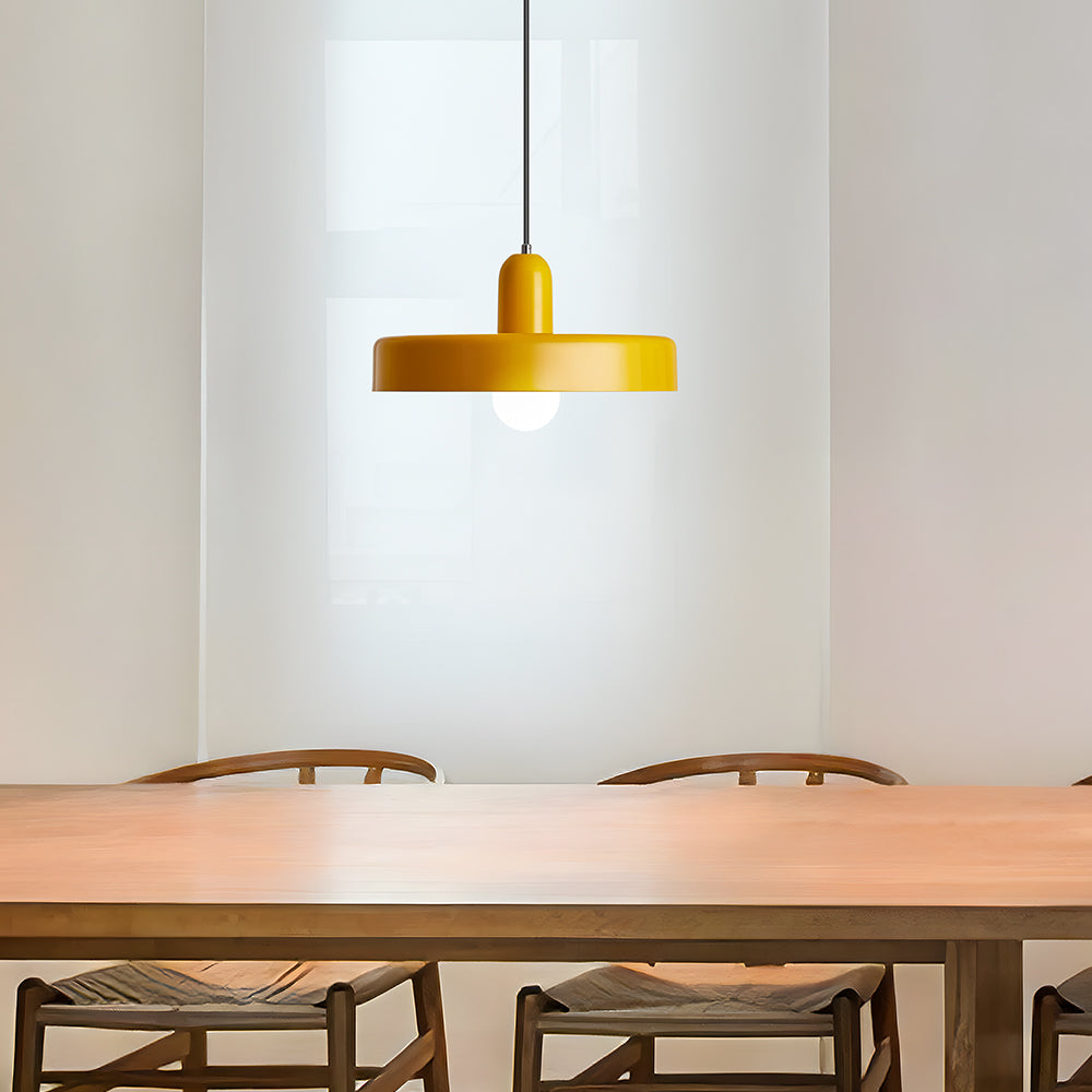 Pendant lamp - Modern design lamp in colorful iron for the dining table, kitchen, or living room.