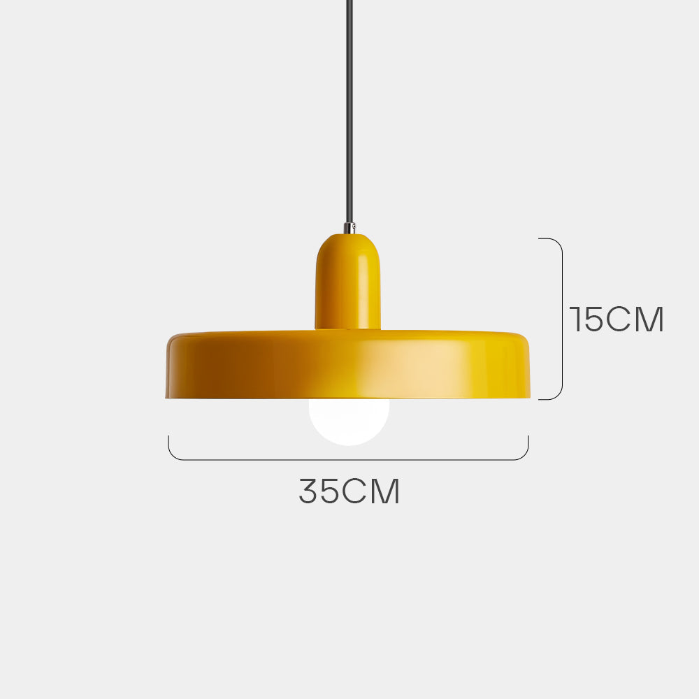 Pendant lamp - Modern design lamp in colorful iron for the dining table, kitchen, or living room.