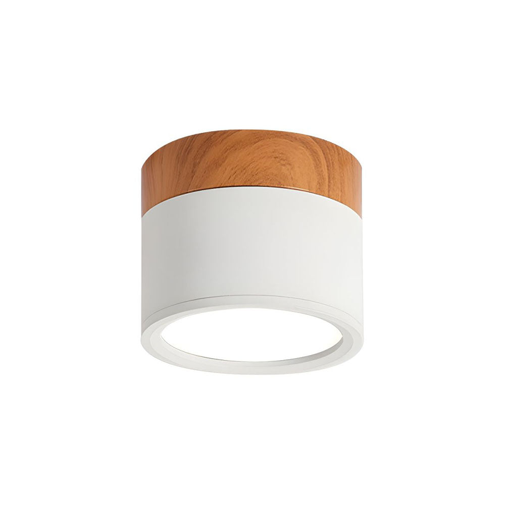 Ceiling Lamp – Aluminum with Wood Accent, Modern Design for the Entryway, Dining Room, or Living Room