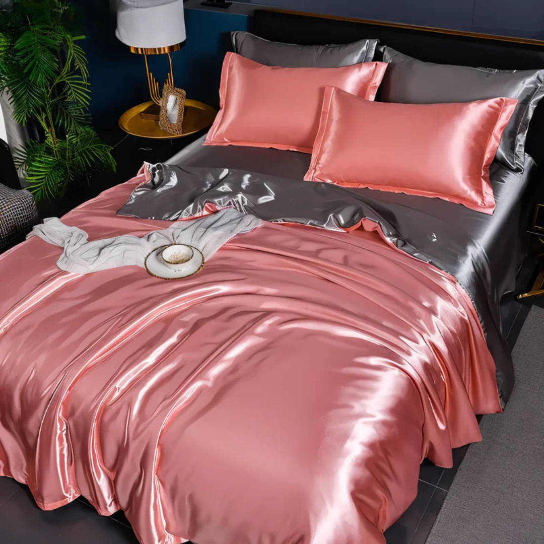 Silk Bedspread – Soft Polyester, Elegant Appearance for Bedroom Decor