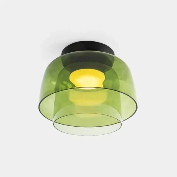 Skandinavisk Glas Loftlampe – Moderne Design med Tre-farvet LED til Stue eller Spisestue