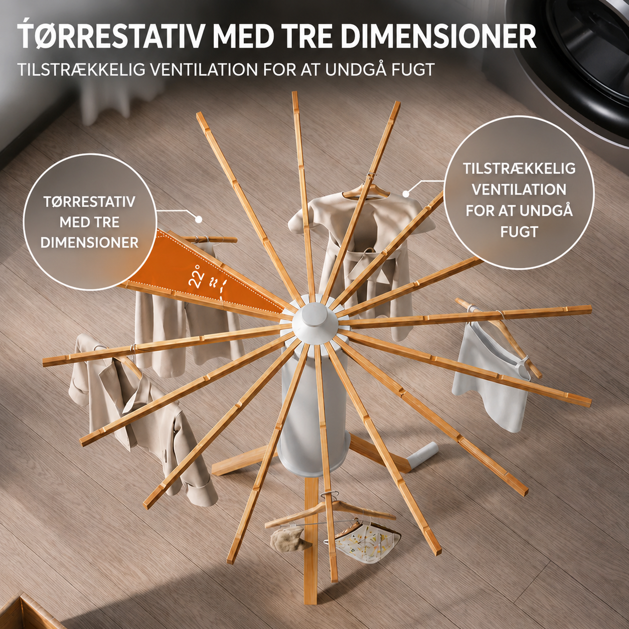Foldable Clothes Drying Rack – Sturdy Metal, Compact Design for Indoor and Outdoor Use