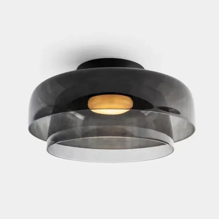Skandinavisk Glas Loftlampe – Moderne Design med Tre-farvet LED til Stue eller Spisestue