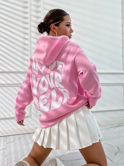 Dames Basic Pullover Hoodie – Casual, met capuchon, zonder rits, voor dagelijks gebruik
