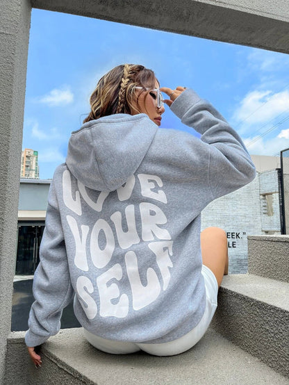 Dames Basic Pullover Hoodie – Casual, met capuchon, zonder rits, voor dagelijks gebruik