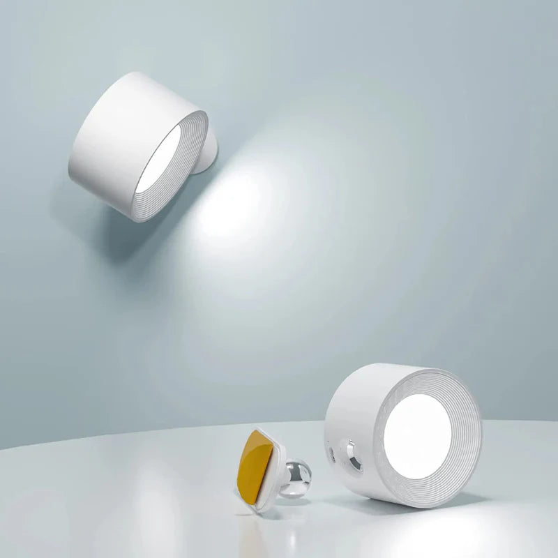 Trådløs Væglampe – Dæmpbar og Opladelig, Minimalistisk Design til Stue eller Soveværelse