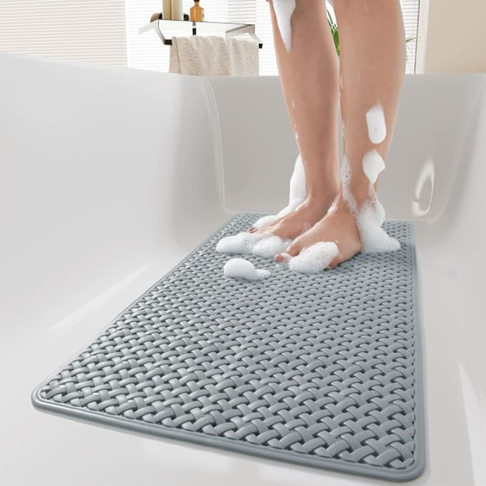 GripMaster Bath Mat – Non-slip, White for Bathroom or Shower with Easy Maintenance