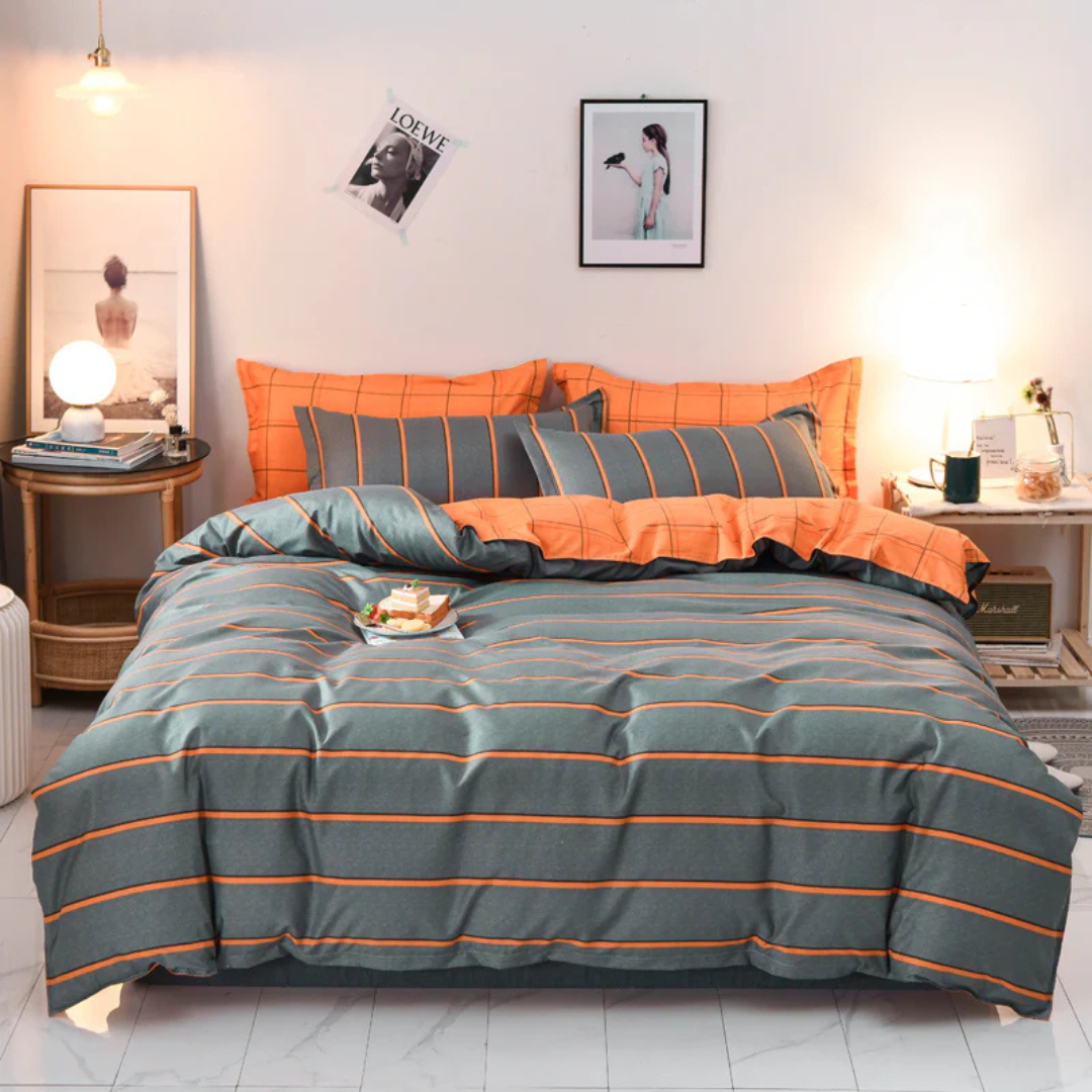 Duvet Cover Set – Polyester, Abstract Pattern in Various Colors for Bedroom Decoration