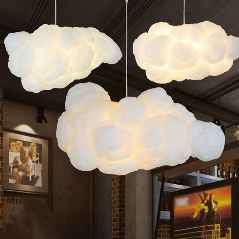 Cloud Pendant Lamp – White, Dreamy Design for Bedroom or Children's Room