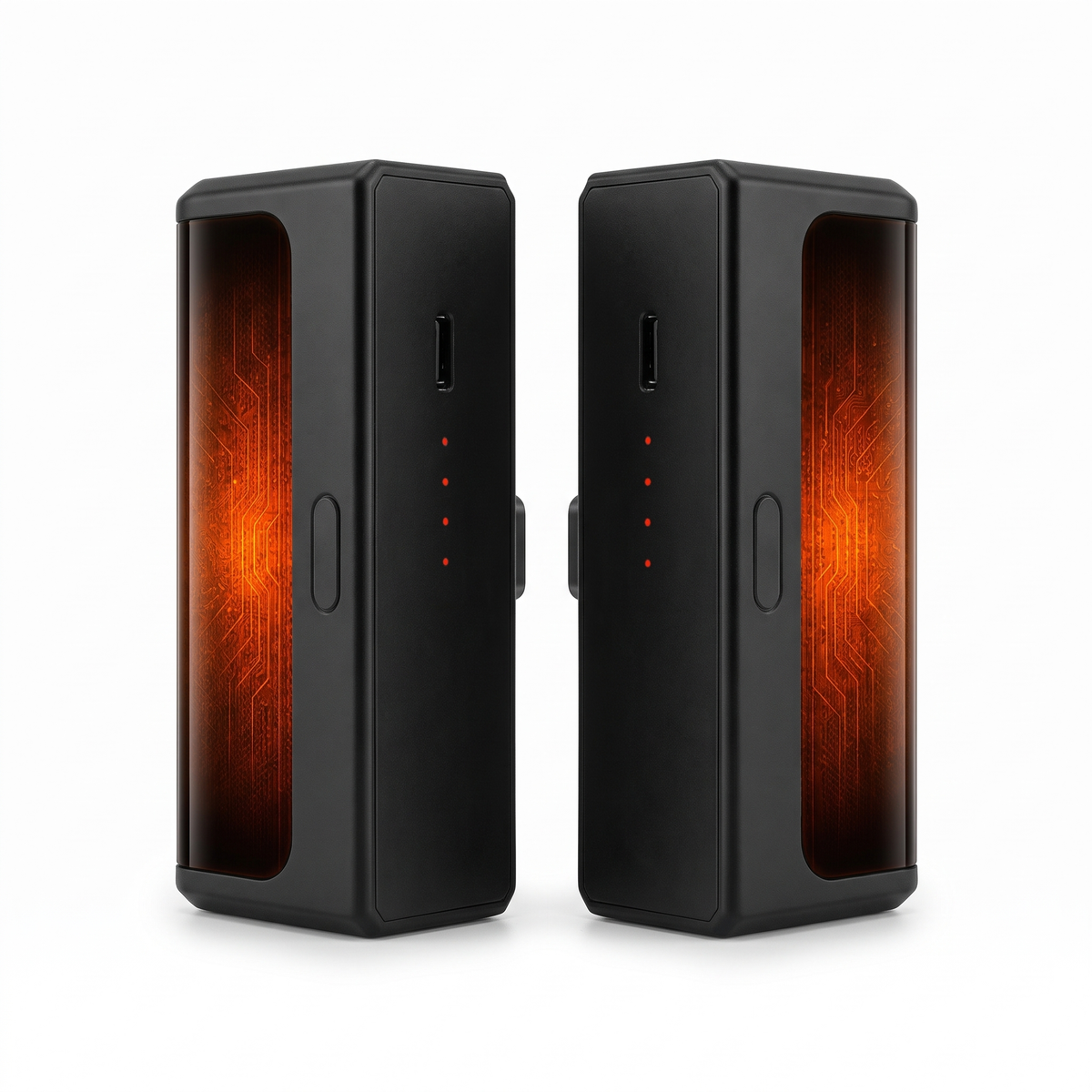 Håndvarmere 2 Stk. i Aluminium - Dobbeltsidet Varme, 6000 mAh