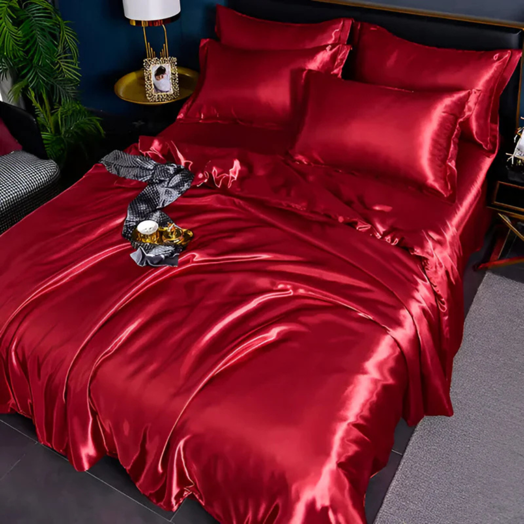 Silk Bedspread – Soft Polyester, Elegant Appearance for Bedroom Decor