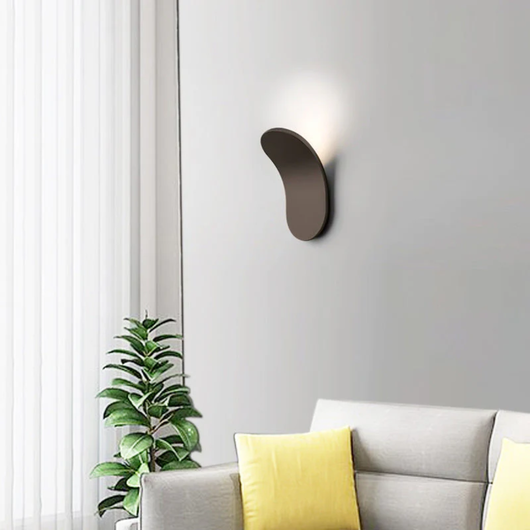 Scandinavian Wall Lamp – Black Metal, Minimalist Design for Bedroom, Kitchen or Living Room