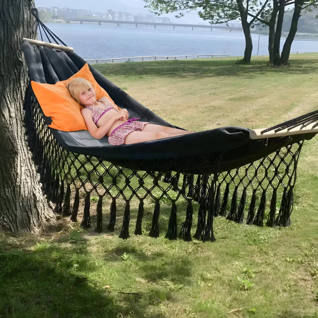 Hammock – Cotton Blend, Bohemian Style for the Garden or Balcony