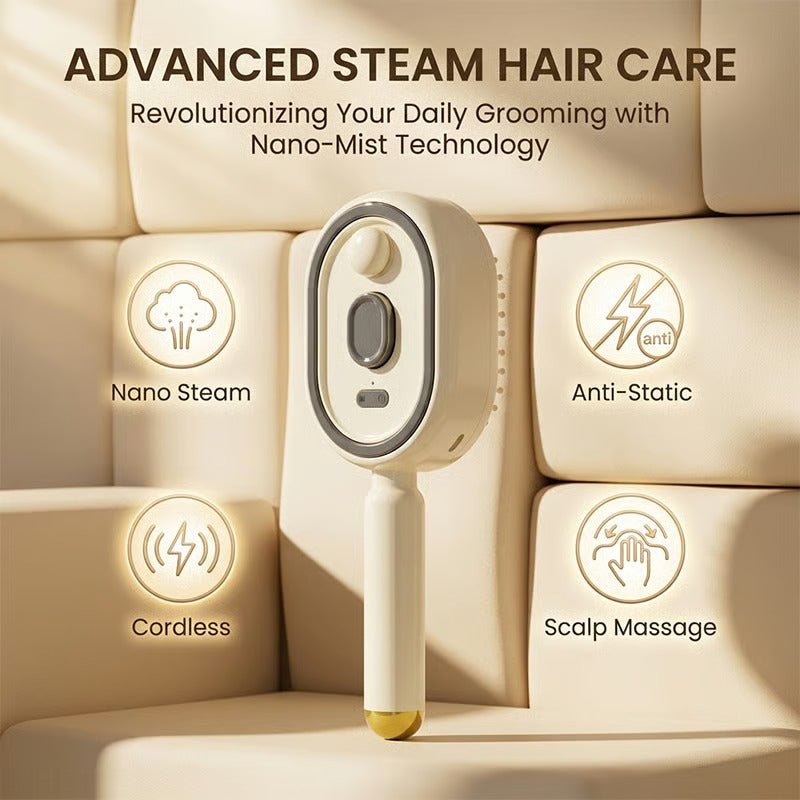 Hair Care Comb – With Red Light and Spray Function for Home or On the Go