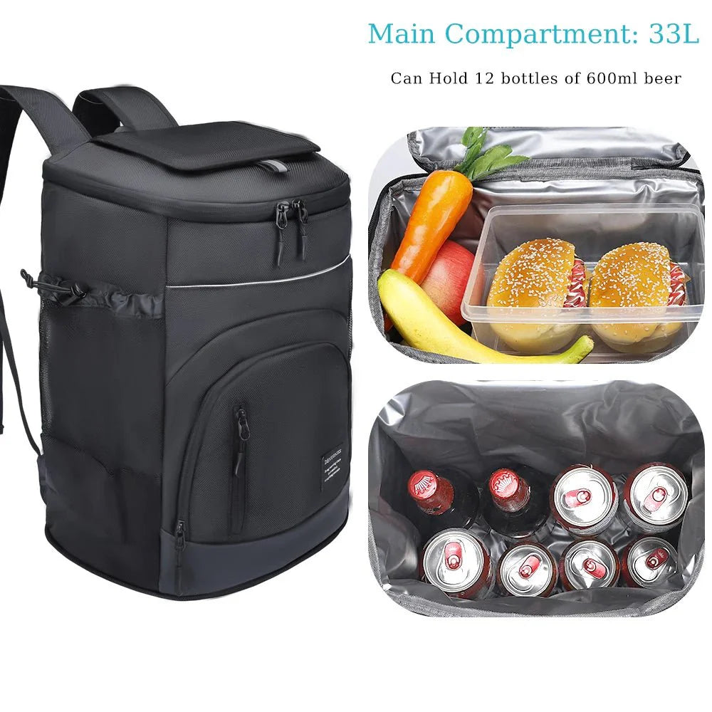 Insulated Cooler Bag – Waterproof, Ergonomic Design for Camping, Hiking, and Picnics