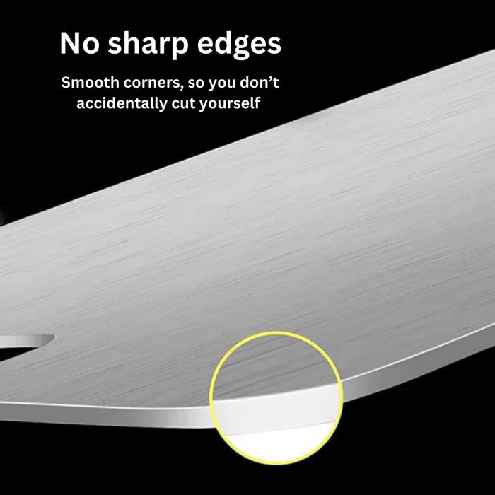 Titanium Cutting Board – Silver, Antibacterial and Knife-Friendly for Modern Kitchen