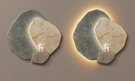 Træ Vægur – Naturlig Bambus, Skandinavisk Design til Stue eller Soveværelse