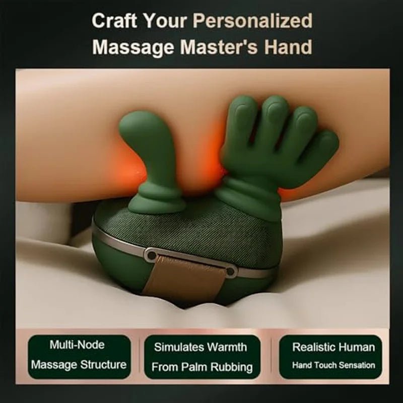 4D Shiatsu Nakke Massager – Med Varmefunktion, Kompakt Design til Hjemme- eller Kontorbrug