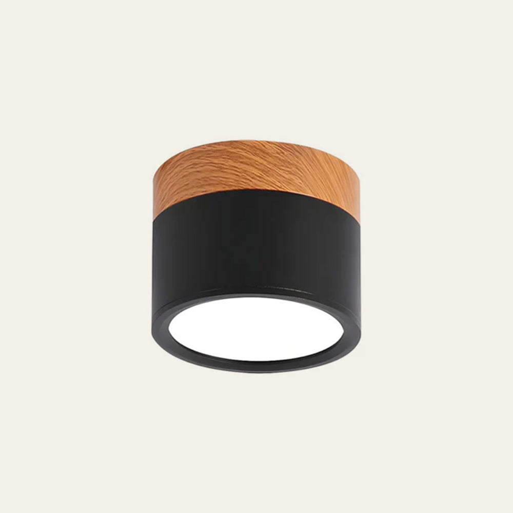 Ceiling Lamp – Aluminum with Wood Accent, Modern Design for the Entryway, Dining Room, or Living Room